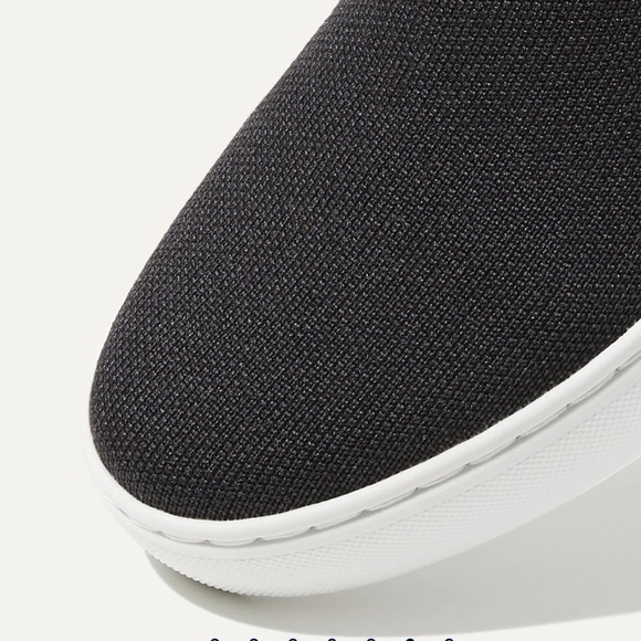 Rothy's The Original Slip On Sneaker in Black Woven Knit Slip Ons Size 5.5 EUC - Picture 5 of 15
